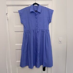 Maye Harper Shirtdress - periwinkle color